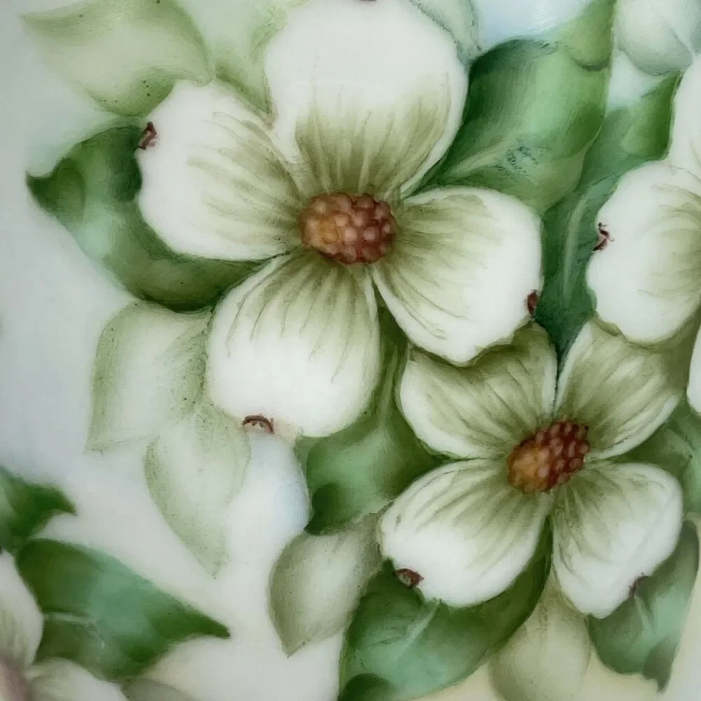 Vtg Arzberg Bavaria Germany Handpainted Dogwood Flowers Porcelain Pitcher 6.5